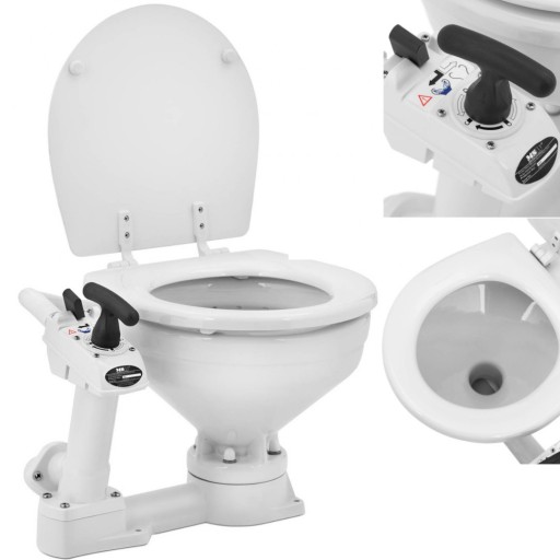 10061964 - ЯХТОВИЙ ТУАЛЕТ СТАЦІОНАРНИЙ КЕРАМІЧНИЙ З НАСОСОМ R