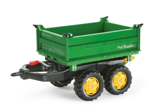 PRZYCZEPA DO TRAKTORA ROLLY TOYS ROLLYTRAILER PRZYCZEPKA OTWIERANE BURTY