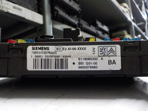 CITROEN modulo BSI UCH 9650378980 S118085330A BA