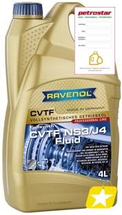 Жидкость ravenol cvtf ns3/j4 4l nissan mitsubishi