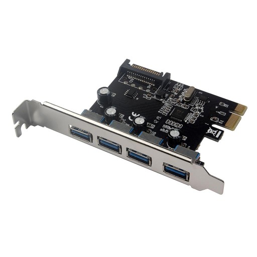 Adapter kart rozszerzeń PCI E na USB 3.0 PCI Express HUB Zasilanie 5,0 Gb/s