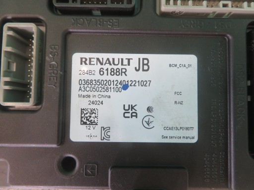 module BCM RENAULT TRAFIC 24R 284B26188R
