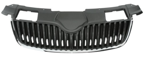 5J0853607, 5J0853668, - РЕШЕТКА ПЕРЕДНЯЯ SKODA ROOMSTER PRAKTIK 2006 - ЧЕРНЫЙ ХРОМ