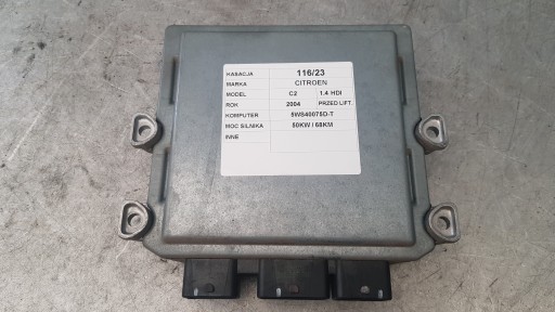 control unit computer Citroen C2 1,4 HDI 5WS40075D-T