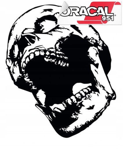 Наклейка для авто JEEP OFFROAD череп 58x75 великий