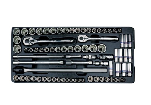 НАБІР РОЗЕТОК 3/8'' + 1/2'' 78 шт. Король Тоні