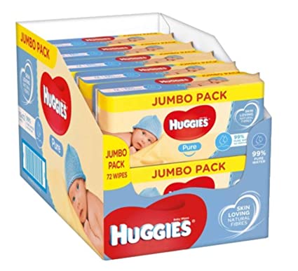 Серветки вологі Huggies Pure 10 х 72 шт.