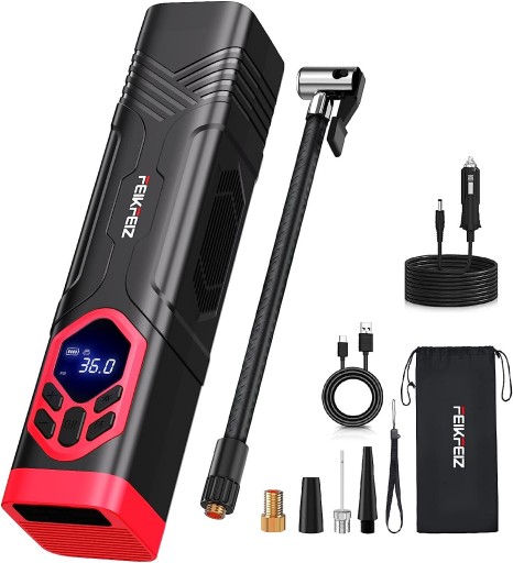 ПОРТАТИВНИЙ ПОВІТРЯНИЙ НАСОС БЕЗДРОТОВИЙ КОМПРЕСОР 7800MAH, ПОДВІЙНА ПОТУЖНІСТЬ