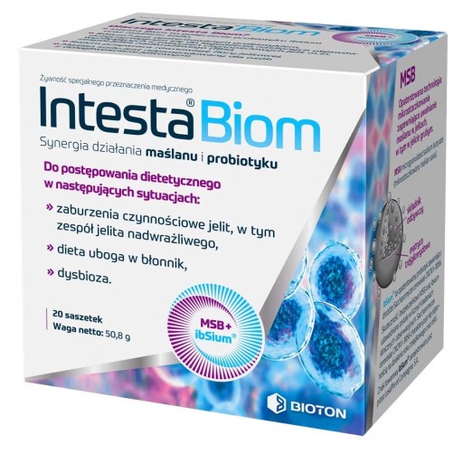 Intesta Biom maślan sodu probiotyk 20 saszetek