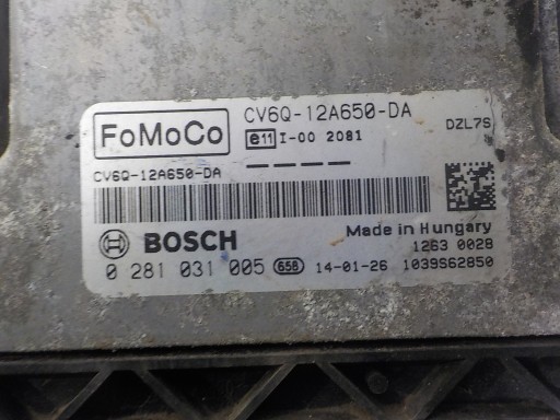 FORD computer control unit CV6Q-12A650-DA 0281031005