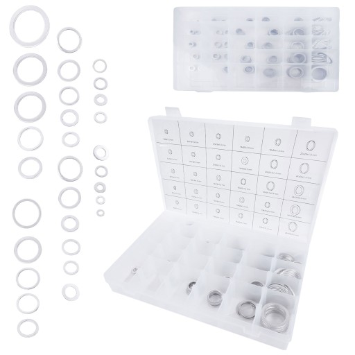 НАБОР АЛЮМИНИЕВЫХ ШАЙБ 300 шт.