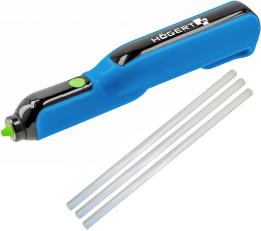 HOGERT АККУМУЛЯТОРНЫЙ АККУМУЛЯТОРНЫЙ КЛЕВОЙ ПИСТОЛЕТ ДЛЯ ГОРЯЧЕГО ПРИКЛЕИВАНИЯ 7 мм