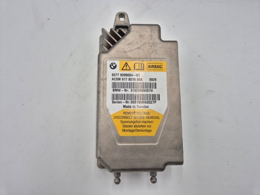 modulo SENSOR airbag POWIETRZNYCH 9209684 BMW F01 F10
