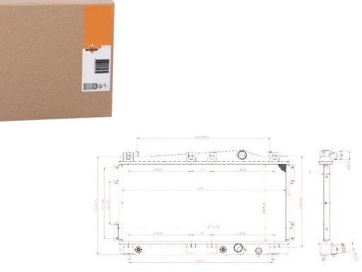 NRF53955/SERW - ВОДООХЛАДИТЕЛЬ NRF CHRYSLER NEON 2.0 16V (PL)