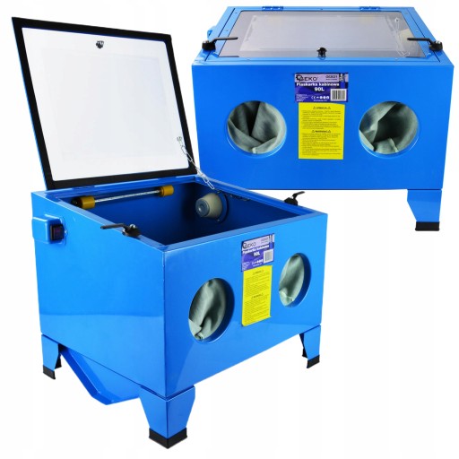 СТАЦІОНАРНИЙ КАБІННИЙ ПІСКОСТРУЙНИЙ АПАРАТ, КАМЕРА МАЙСТЕРНЯ 90Л, ПІСКОСТРУЙНА ОЧИСТКА + ФОРСУНКИ