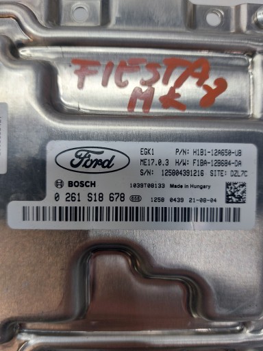 computer Motore FORD FIESTA MK8 1.0 1.1 ECO F1BA-12B684-AD