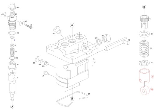 DBM173998PFR - ТНВД VOLVO PENTA PFR3K75A408 / 11 833742