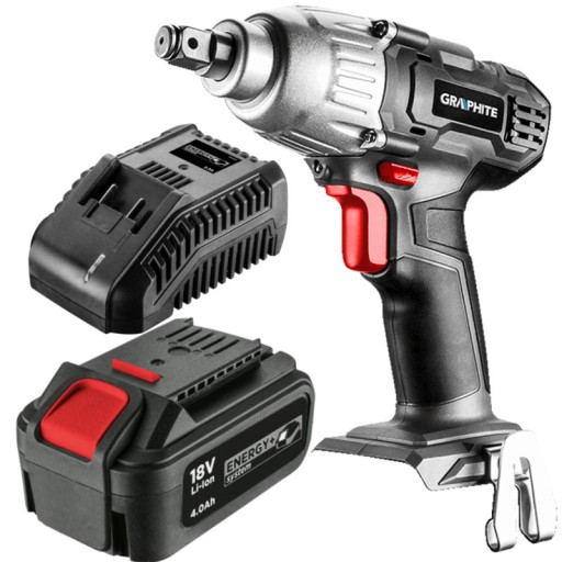 КЛЮЧ УДАРНИЙ ГРАФІТОВИЙ 18V 4Ah Li-Ion 180Nm 58G018