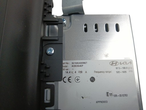 RADIO fabbrica BLUETOOTH HYUNDAI I30 III (2017-) 96150G4320