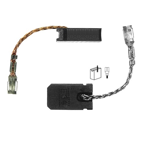 Spazzole Di Carbone Per Sega Circolare Bosch PKS 54 / PKS 54 CE - Ricambio Originale, 2 Pezzi - Foto 2