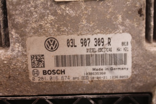 computer Centralina Motore 03L907309R VW GOLF VI 2.0 TDI 08-12