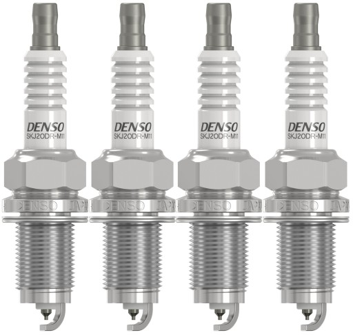 Набор свечей 4 шт. denso skj20dr-m11s иридиевые свечи зажигания, бензин, сжиженный нефтяной газ