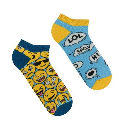 Farebné Členkové Ponožky Ponožky SPOXSOX Emotky 40-43