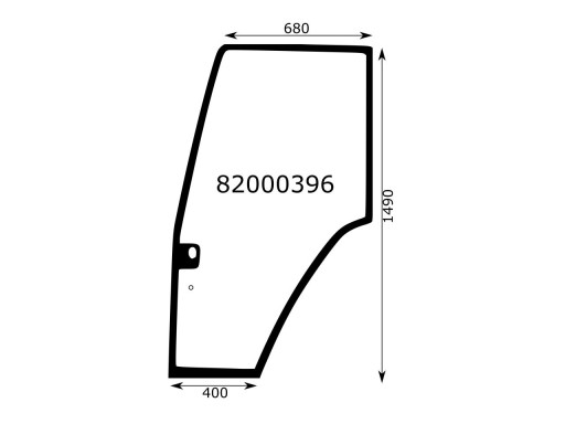 СКЛО ДВЕРІ ЛІВЕ NEW HOLLAND КЛЕЄНЕ 82000396