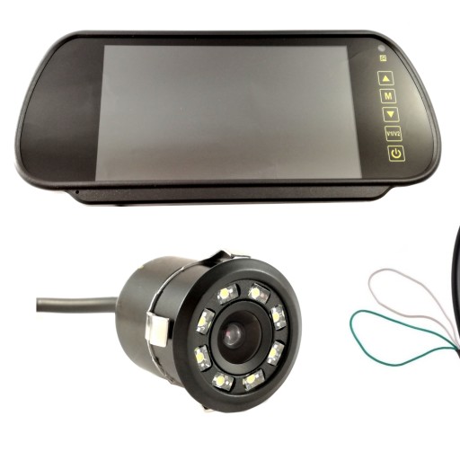 Монитор 7 дюйм (ов) камера заднего вида в бампер передний задний