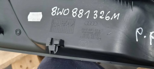 A4 B9 8W BLENDE ABDECKUNG GEHÄUSE SITZ RECHTS VORNE 8W0887326M A5 8W