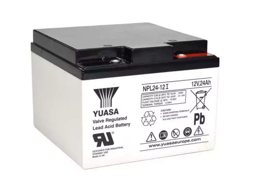 Аккумулятор yuasa npl24-12 24ah 12v для тележки машины с увеличенным сроком службы