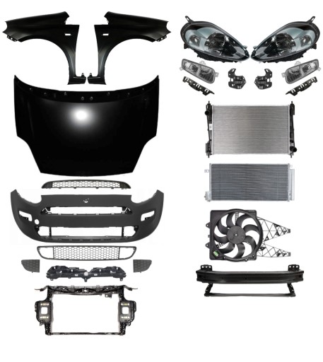 Inny117 - Fiat Punto 12 - Бампер, полоса, капот, крыло