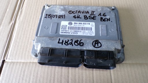 Octavia ii комп'ютер контролер двигуна 06a906033fb