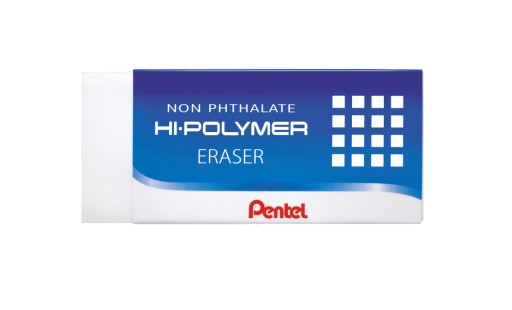 Ластик Pentel ZEH-03 білий