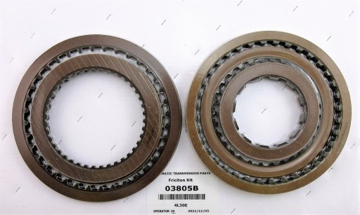 03805B - НАБОР ФРИКЦИОННЫХ ДИСКОВ 4L30E 89+