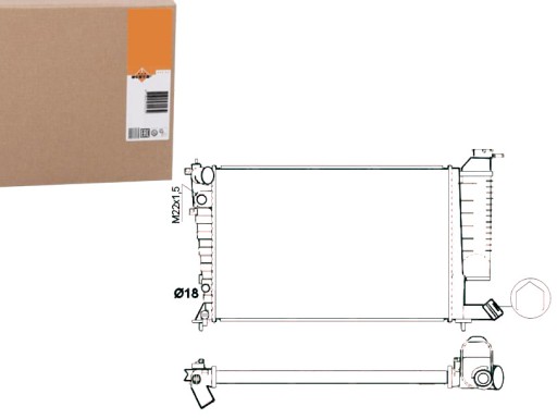 NRF54716/RS2 - Радиатор двигателя nrf 133046 106079 cna2156