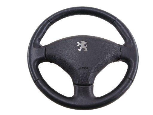 PEUGEOT 206 lenkrad Leder SKORZANA AIRBAG