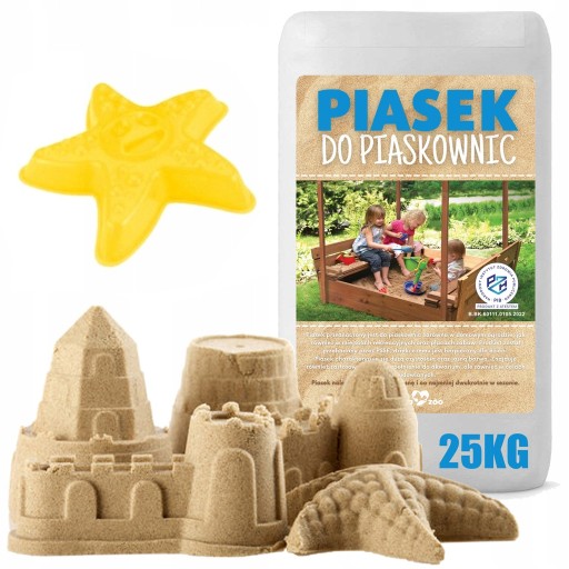 ПІСОК ДЛЯ ПІСОЧНИЦЬ СЕРТИФІКАТ ІГРАШКИ ДІТЯЧІ 25КГ