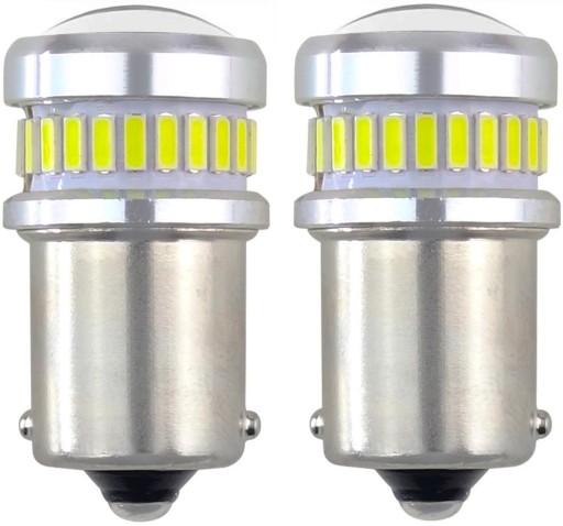 Żarówki Led P21W R10W R5W Led Canbus BA15S 12/24V White Mocne