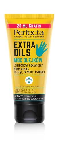 Perfecta Extra Oils Krémový olej na ruky &quot;Silikónové rukavice&quot; 80