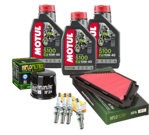 Масло Motul 5100 YAMAHA XJ6 09-16 Фільтр Свічки запалювання