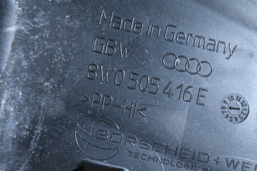 IDEALNA Blende Abdeckung des Querlenkers rechts hinten AUDI A5 B9 1