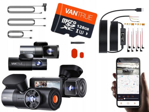 Видеорегистратор VANTRUE N5 4-канальный WI-FI GPS + ACC 256 ГБ