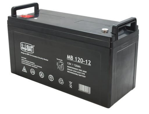 Agm аккумулятор 120ач 12в л+ мб 120-12