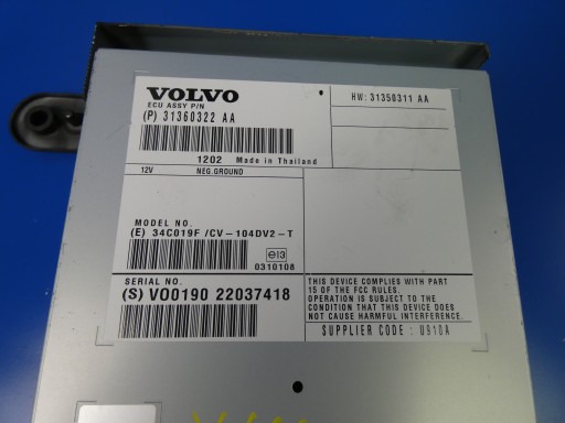 VOLVO XC60 e S60 V60 AMPLIFICATORE RADIA AUDIO