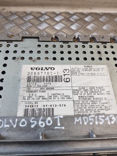 RADIO 30657700 VOLVO S60 e 04R