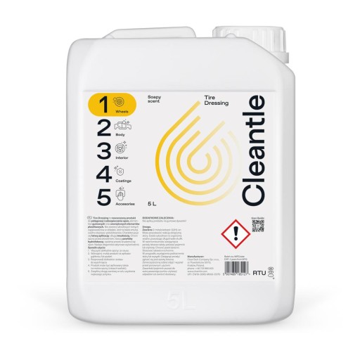 Cleantle Tire Dressing 5L Шинный соус