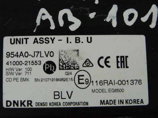 KIA Ceed III PROCEED modul Computer Bedienteil 954A0-J7LV0