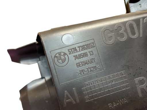 drain air right supports of the front BMW 5 G30 G31 IDEAL