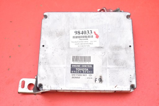 Контролер комп'ютера двигуна 89661-0f091 toyota corolla verso 2 ii 2.2 d-cat